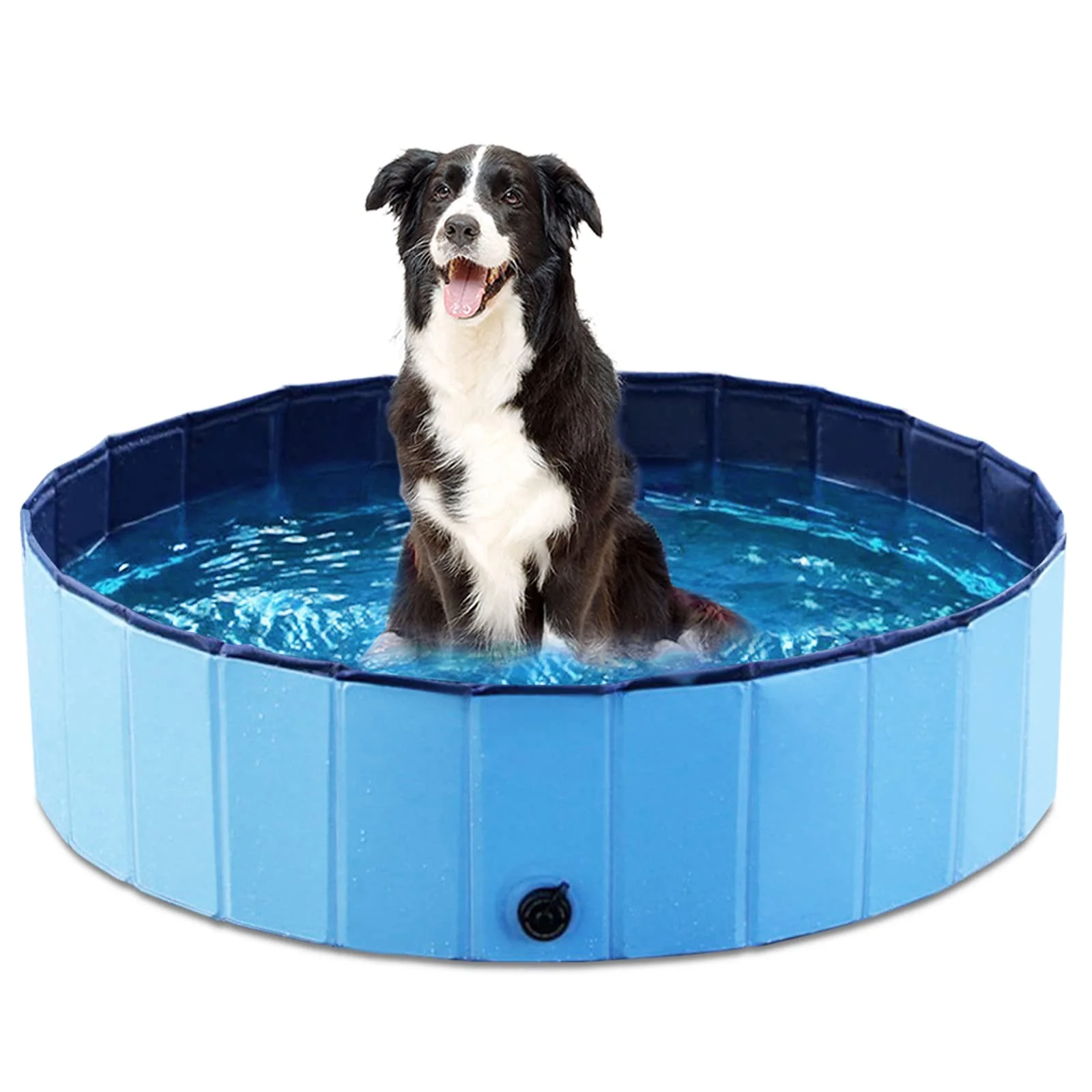 User-Friendly Jasonwell Foldable Dog Pool – Portable 39.5-inch Collapsible Hard Plastic Pool for Pets and Kids Green