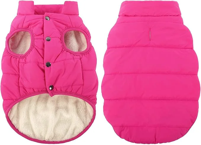 Casual ASENKU Dog Winter Coat - Waterproof Windproof Dog Jacket Warm Snowproof Doggie Puffer Vest for Cold Weather Lightweight Snow Coats for Small Medium Large Dogs Pink 2XL About ThisOverview Proven