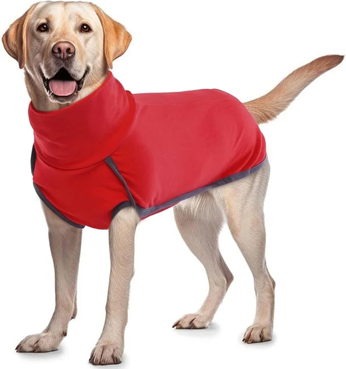 Unique ROZKITCH Dog Winter Coat Soft Pullover Pajamas Pet Windproof Warm Cold Weather Jacket Vest Cozy Jumpsuit Apparel Outfit Clothes for Xmas Walking Sleep BrightRed LAbout ThisOverview Reliable