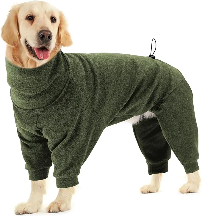 Fast Dotoner Pullover Dog Sweater with Leash Hole - High Collar Cold Weather Vest for Large Dogs - Indoor Outdoor UseAbout ThisOverview Eco-Friendly