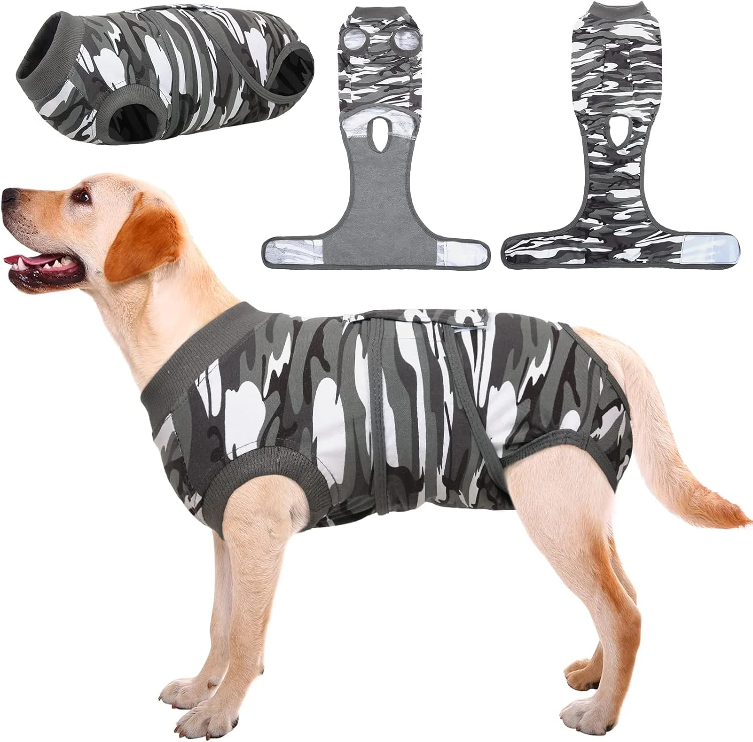 Authentic Kuoser Recovery Suit for Dogs Cats After Surgery Professional Pet Recovery Shirt Dog Abdominal Wounds Bandages Substitute E-Collar Cone Prevent Licking Dog Onesies Pet Surgery Recovery Suit Elegant