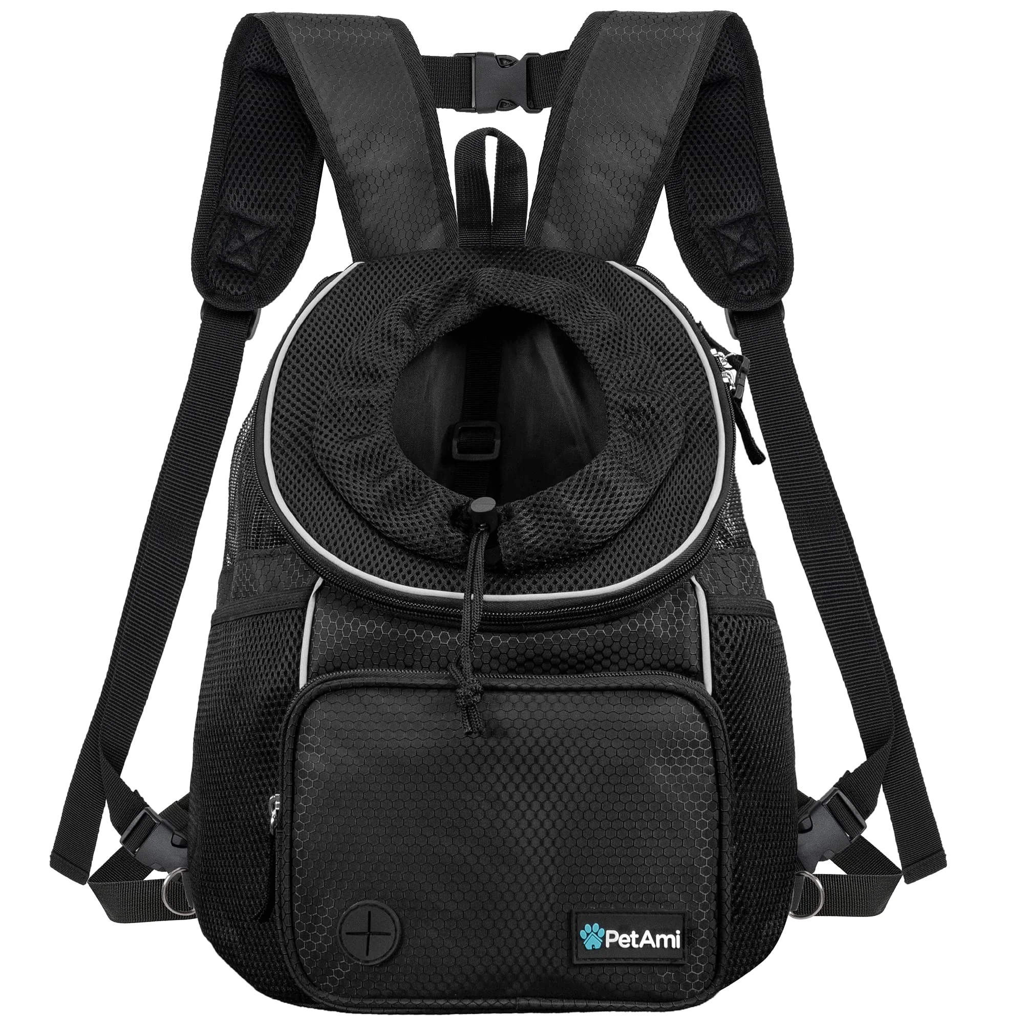 High-Performance PetAmi Adjustable Chest Carrier Backpack for Dogs Cats – Ventilated Front Carrier Travel Ready Up to 10 lbs Environmentally Friendly