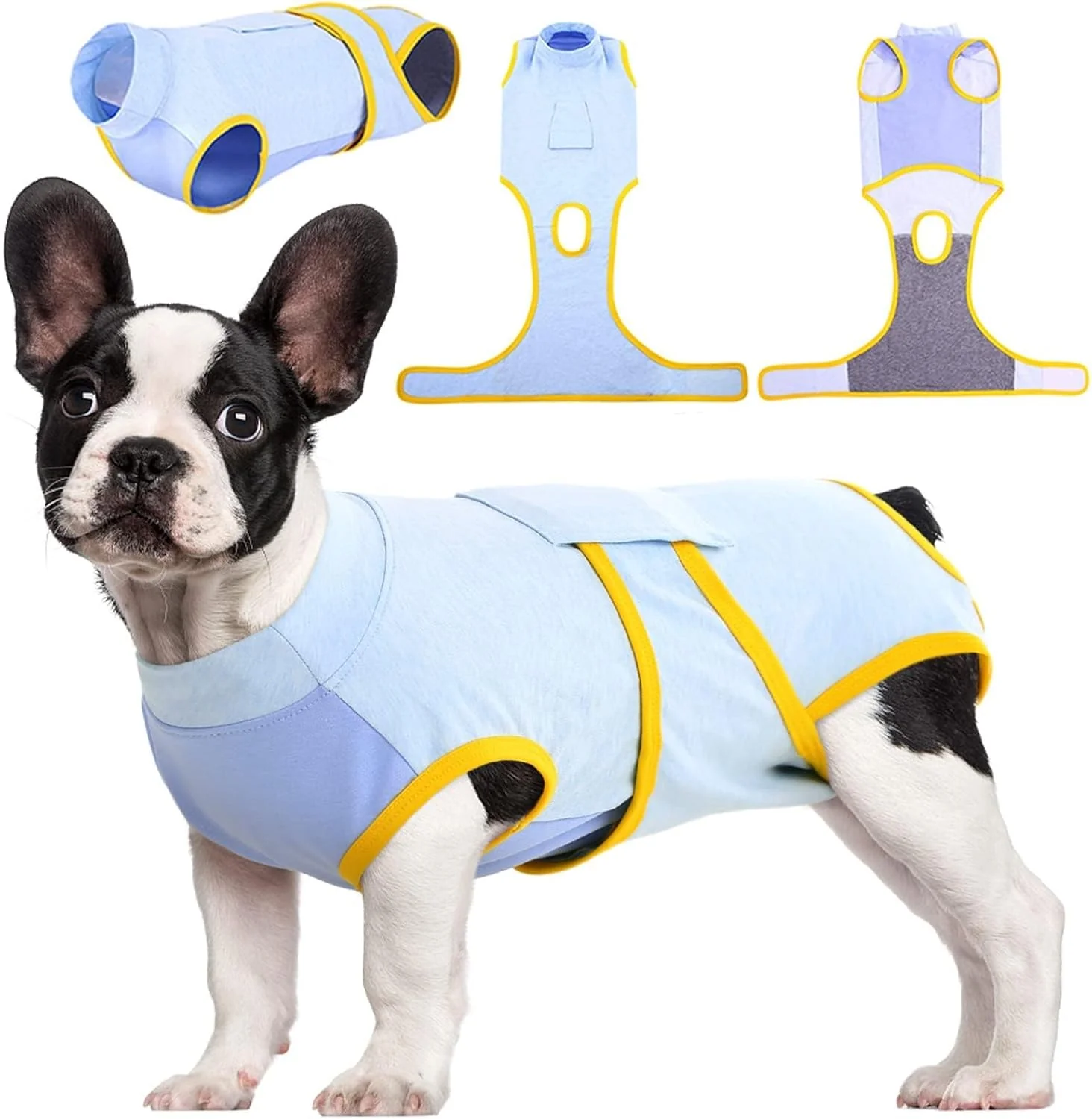 Refined Kuoser Recovery Suit for Dogs Cats After Surgery Professional Pet Recovery Shirt Dog Abdominal Wounds Bandages Substitute E-Collar Cone Prevent Licking Dog Onesies Pet Surgery Recovery Suit Artisan