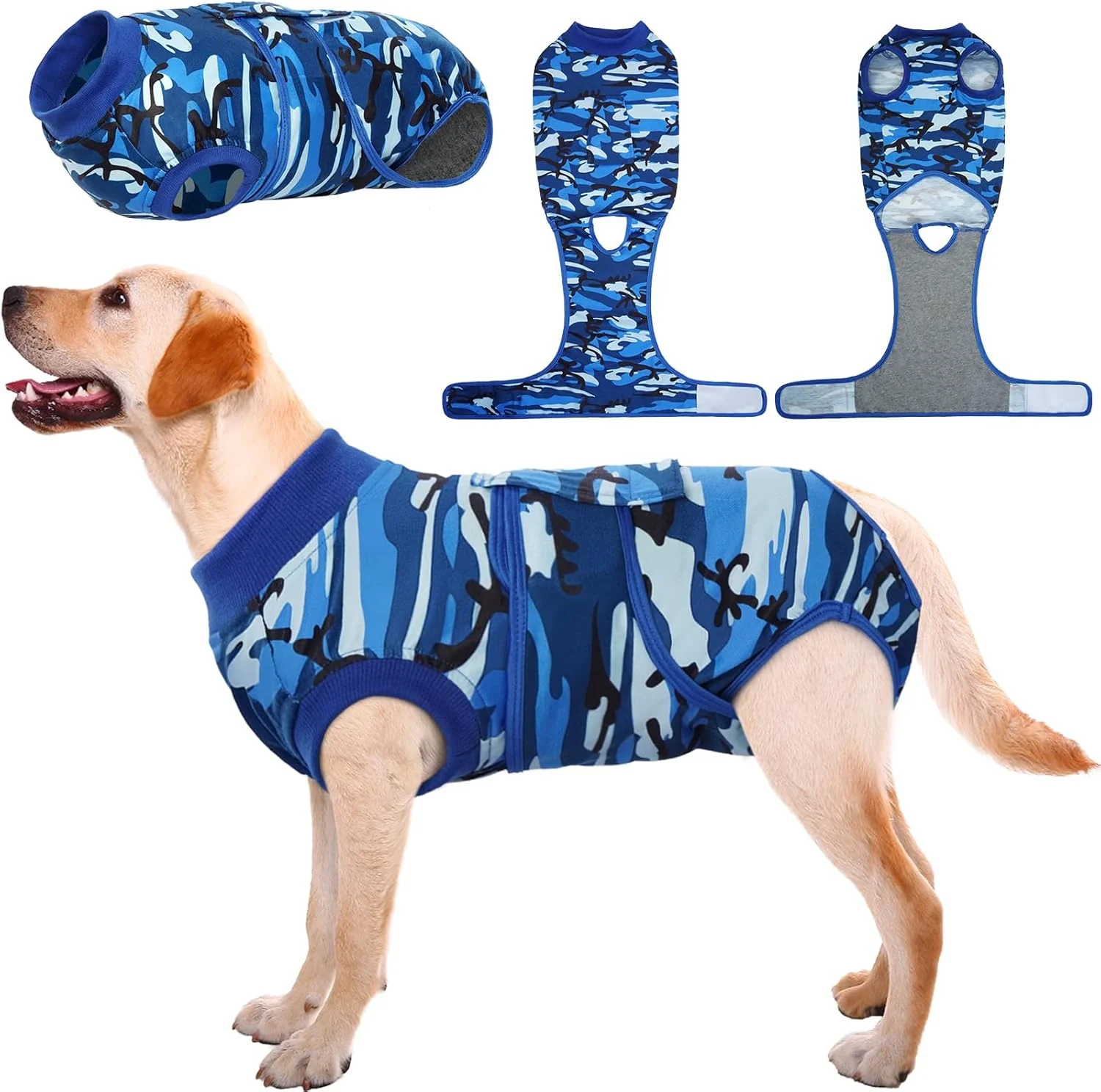 Healthy Kuoser Recovery Suit for Dogs Cats After Surgery Professional Pet Recovery Shirt Dog Abdominal Wounds Bandages Substitute E-Collar Cone Prevent Licking Dog Onesies Pet Surgery Recovery Suit Innovative