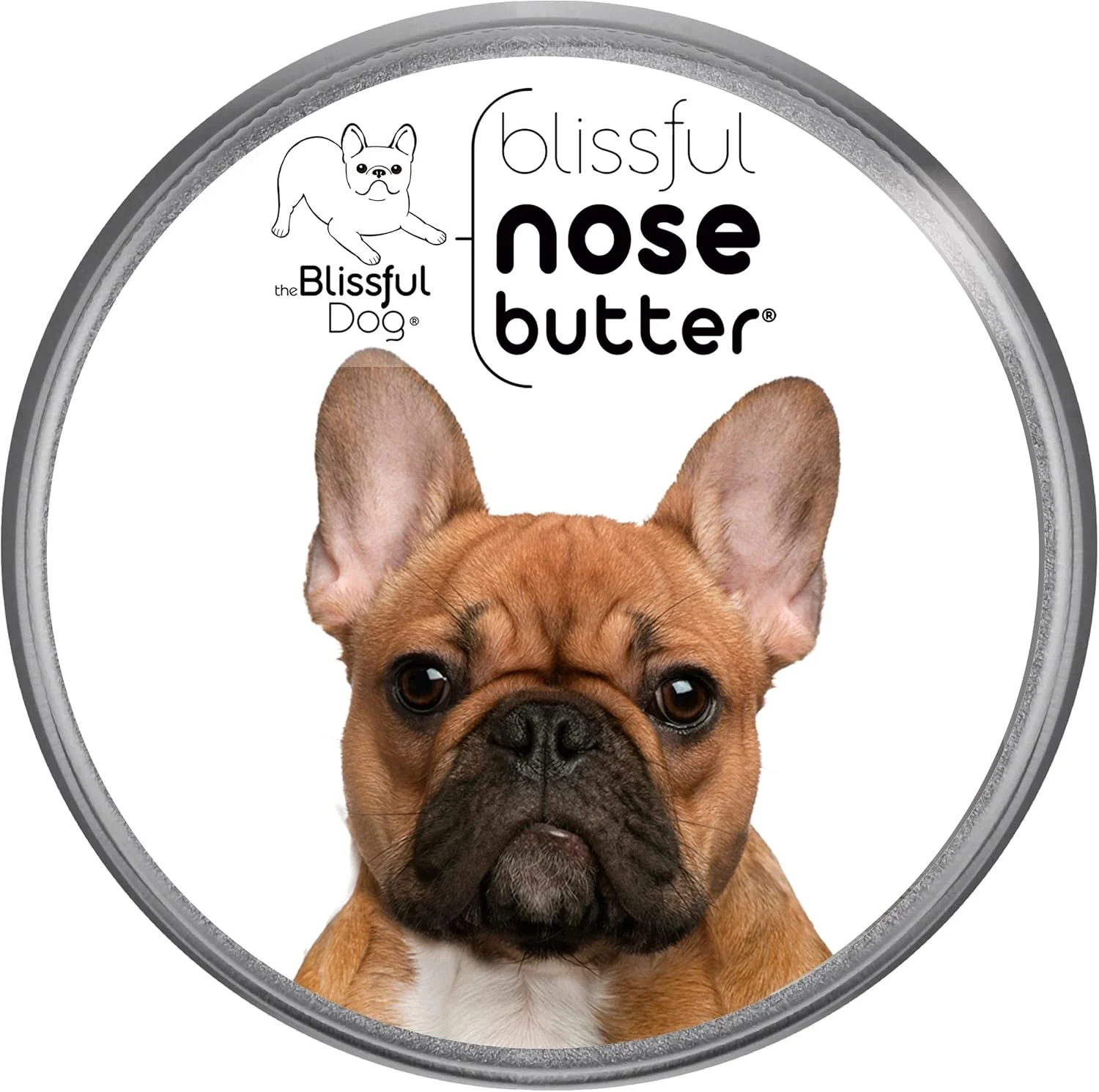 Trendy The Blissful Dog French Bulldog Black Masked Fawn Unscented Nose Butter - Dog Nose Butter 2 Ounce Carefully Designed