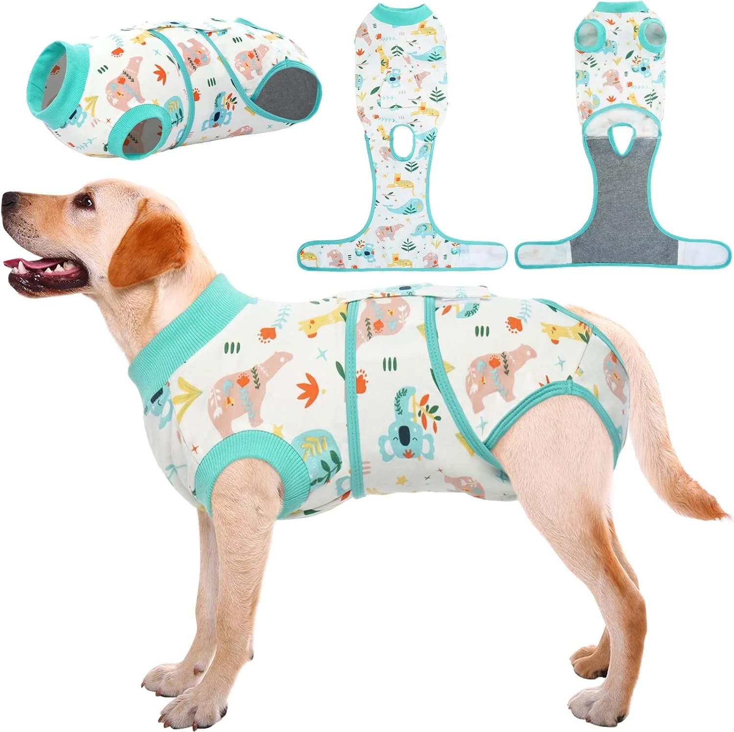 Efficient Kuoser Recovery Suit for Dogs Cats After Surgery Professional Pet Recovery Shirt Dog Abdominal Wounds Bandages Substitute E-Collar Cone Prevent Licking Dog Onesies Pet Surgery Recovery Suit Powerful