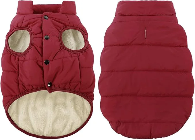 Smooth ASENKU Dog Winter Coat - Waterproof Windproof Dog Jacket Warm Snowproof Doggie Puffer Vest for Cold Weather Lightweight Snow Coats for Small Medium Large Dogs（XS RedAbout ThisOverview Smart