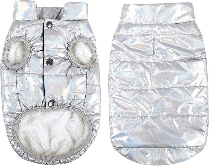 Effective ASENKU Dog Winter Coat - Waterproof Windproof Dog Jacket Warm Snowproof Doggie Puffer Vest for Cold Weather Lightweight Snow Coats for Small Medium Large Dogs Silver S About ThisOverview Recyclable