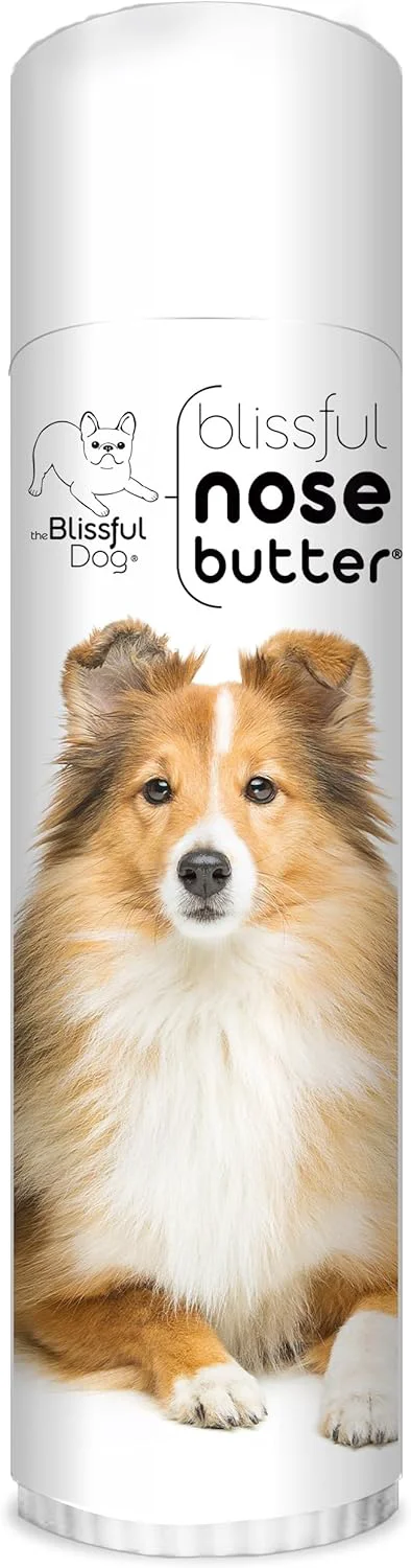 Exclusive The Blissful Dog Shetland Sheepdog Nose Butter Versatile Dog Nose Balm for Dry Nose Handcrafted Nose Moisturizer Easy-to-Apply Dog Essentials Unscented 0.50 oz. Lightweight