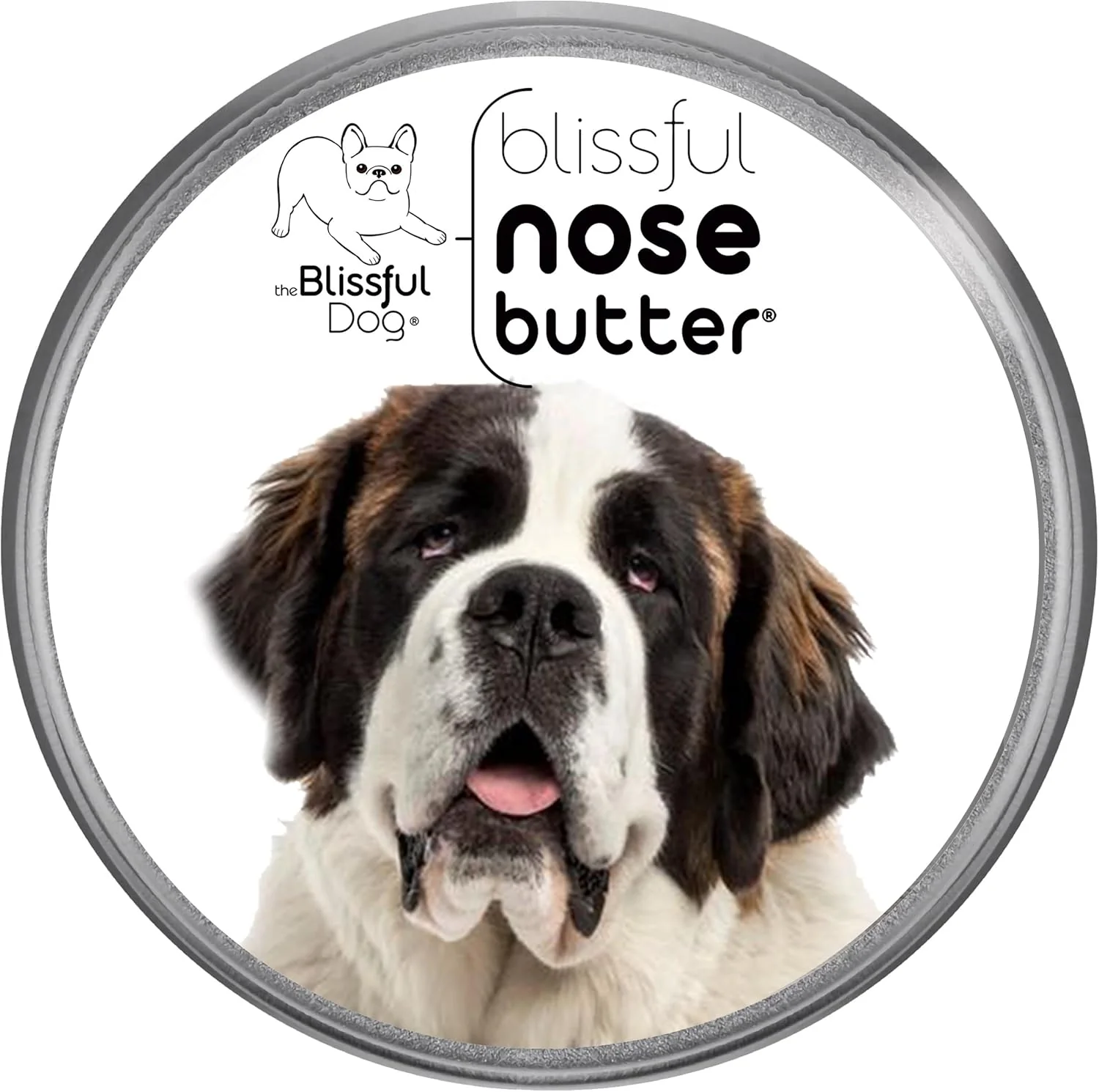 World-Class The Blissful Dog St. Bernard Nose Butter for Dry Cracked Skin Lick-Safe Dog Nose Balm with Moisturizing Shea Butter Almond Olive and Essential Oils Pet Supplies Uncented 8 oz. Practical