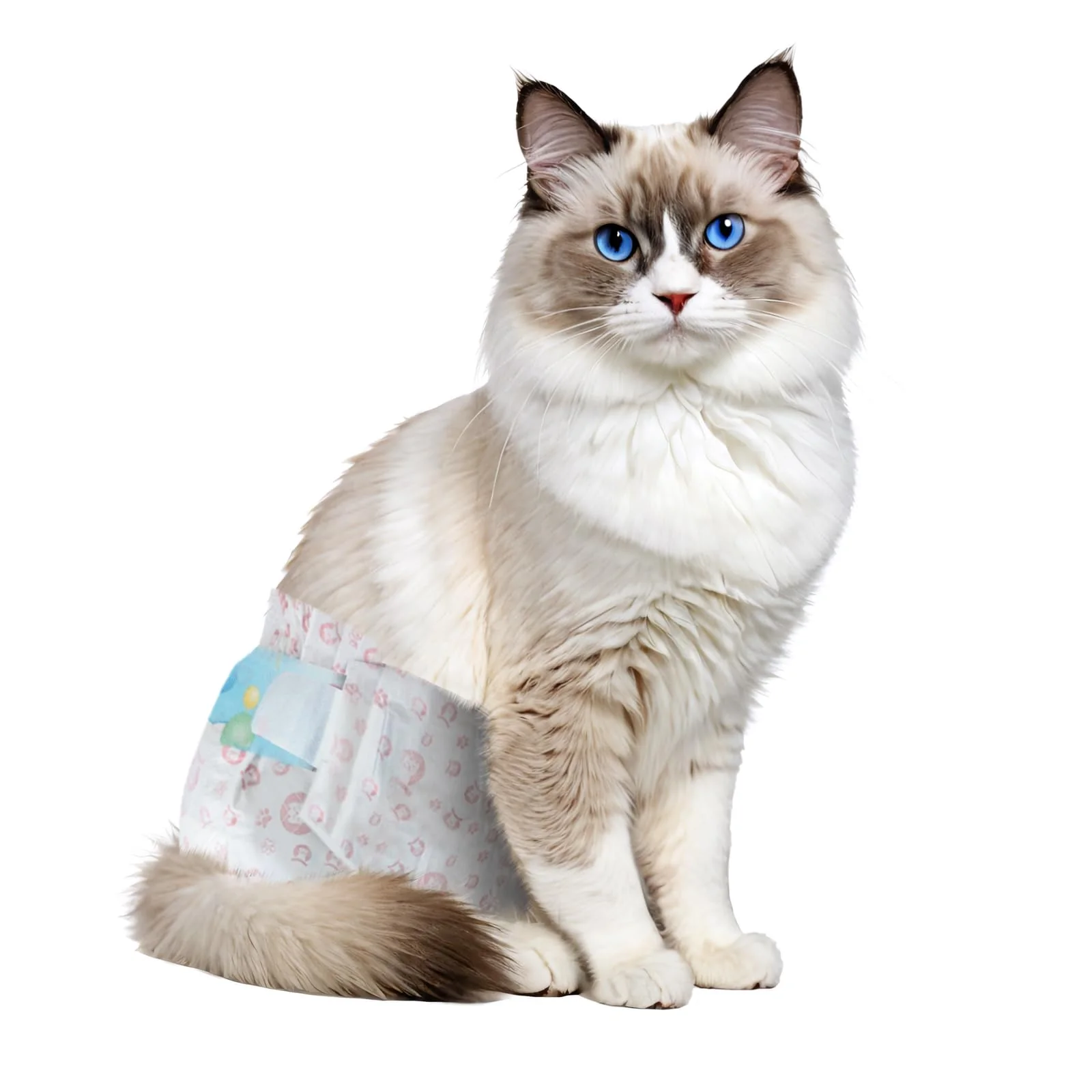 Fashionable Ypfyed Disposable Cat Diapers 40 Count Leak-Proof Super Absorbent Hypoallergenic Optimized