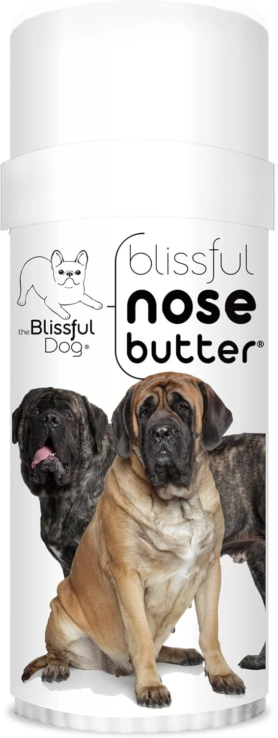 Soft The Blissful Dog Mastiff Nose Butter Versatile Dog Nose Balm for Dry Nose Handcrafted Nose Moisturizer Easy-to-Apply Dog Essentials Unscented 2 oz. Fashionable