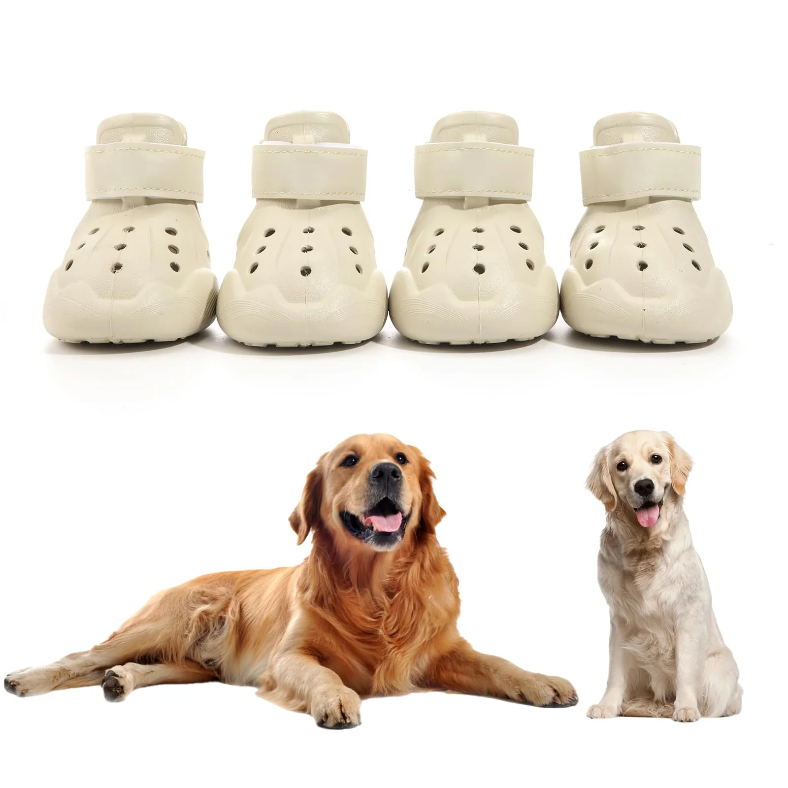 High-End DOGOYS Dog Shoes - Non-Slip Waterproof Boots for Hot Pavement Snow Adjustable Straps World-Class