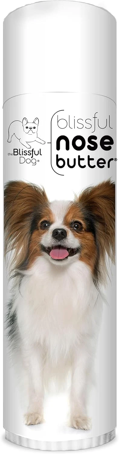 Stylish The Blissful Dog Papillon Nose Butter for Dry Cracked Skin Lick-Safe Dog Nose Balm with Moisturizing Shea Butter Almond Olive and Essential Oils Pet Supplies Uncented 0.50 oz. Easy-to-Use
