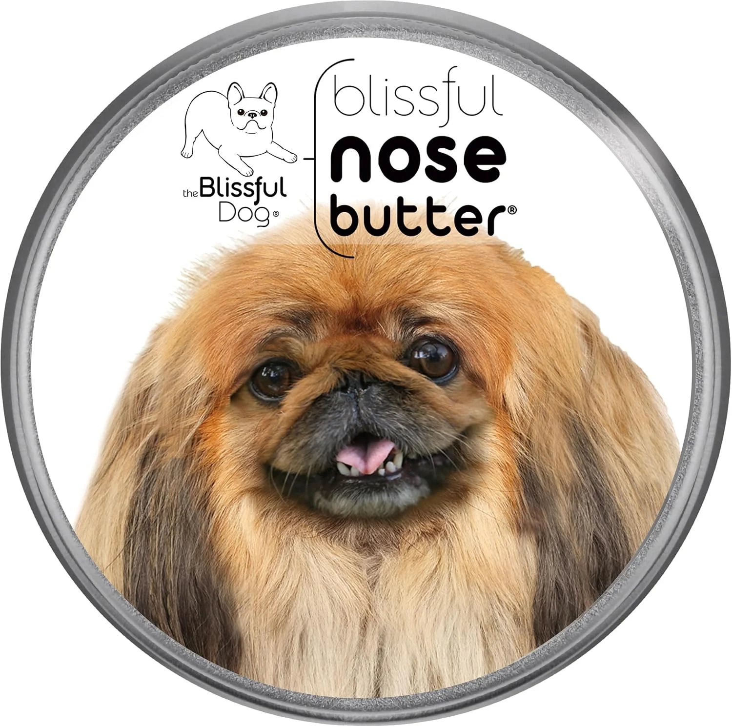 Secure The Blissful Dog Pekingese Nose Butter for Dry Cracked Skin Lick-Safe Dog Nose Balm with Moisturizing Shea Butter Almond Olive and Essential Oils Pet Supplies Uncented 8 oz. Effective