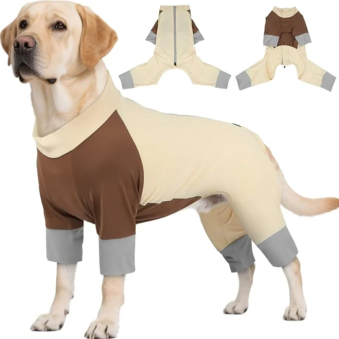 Trendy ROZKITCH Dog UV Shirts UV Sun Protection Shirt Summer Cooling Jacket for Dogs Breathable Stretch Fabric for Outdoor Adventures Hot Weather Cool Heat Protection Clothes YellowBrwon 2XLAbout ThisOverview High-Quality