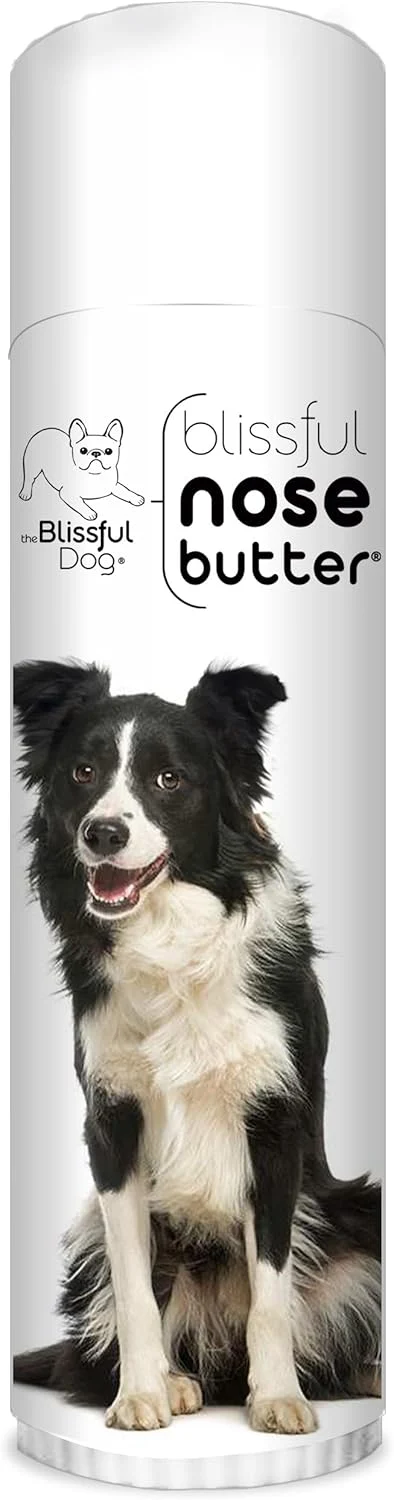 Smooth The Blissful Dog Border Collie Nose Butter for Dry Cracked Skin Lick-Safe Dog Nose Balm with Moisturizing Shea Butter Almond Olive and Essential Oils Pet Supplies Uncented 0.50 oz. Genuine