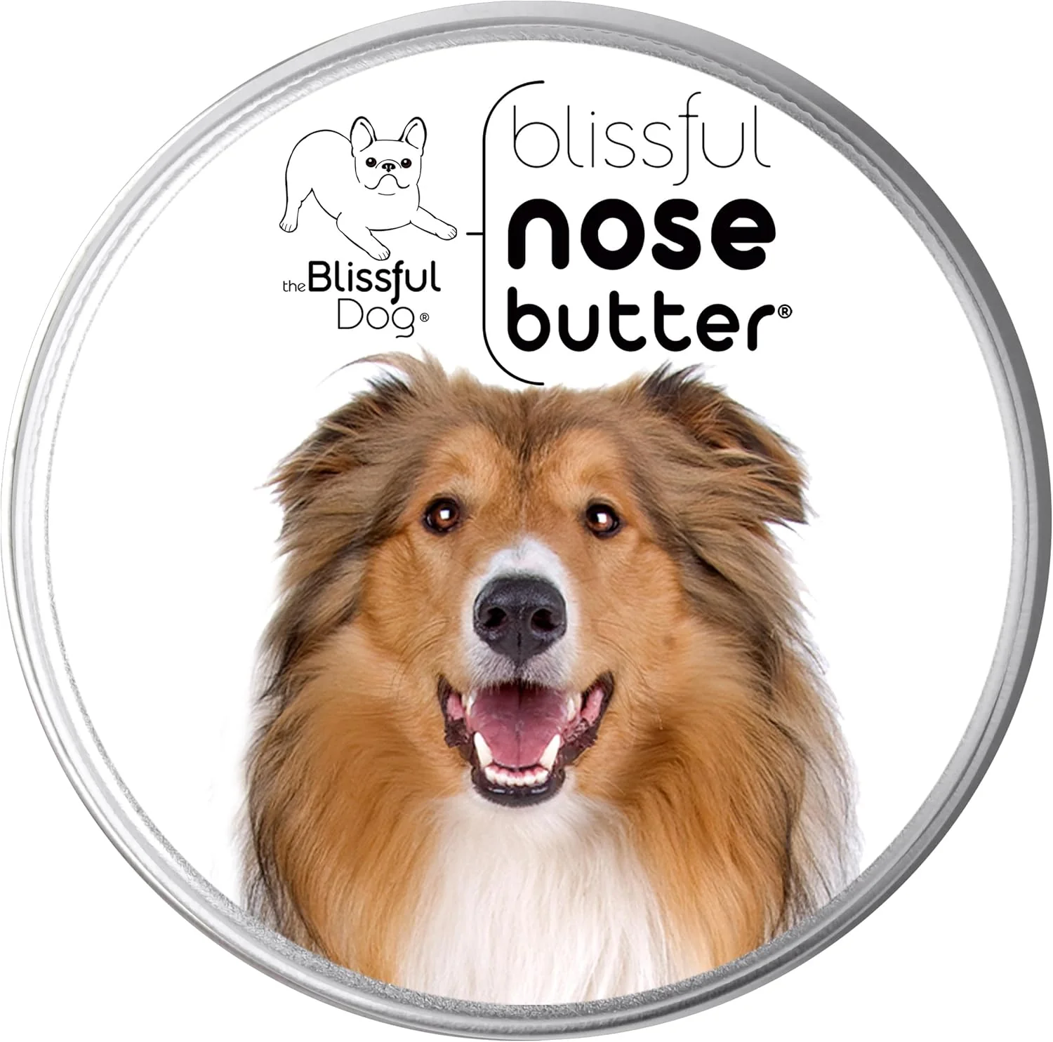 Authentic The Blissful Dog Collie Nose Butter for Dry Cracked Skin Lick-Safe Dog Nose Balm with Moisturizing Shea Butter Almond Olive and Essential Oils Pet Supplies Uncented 1 oz. Easy-to-Use