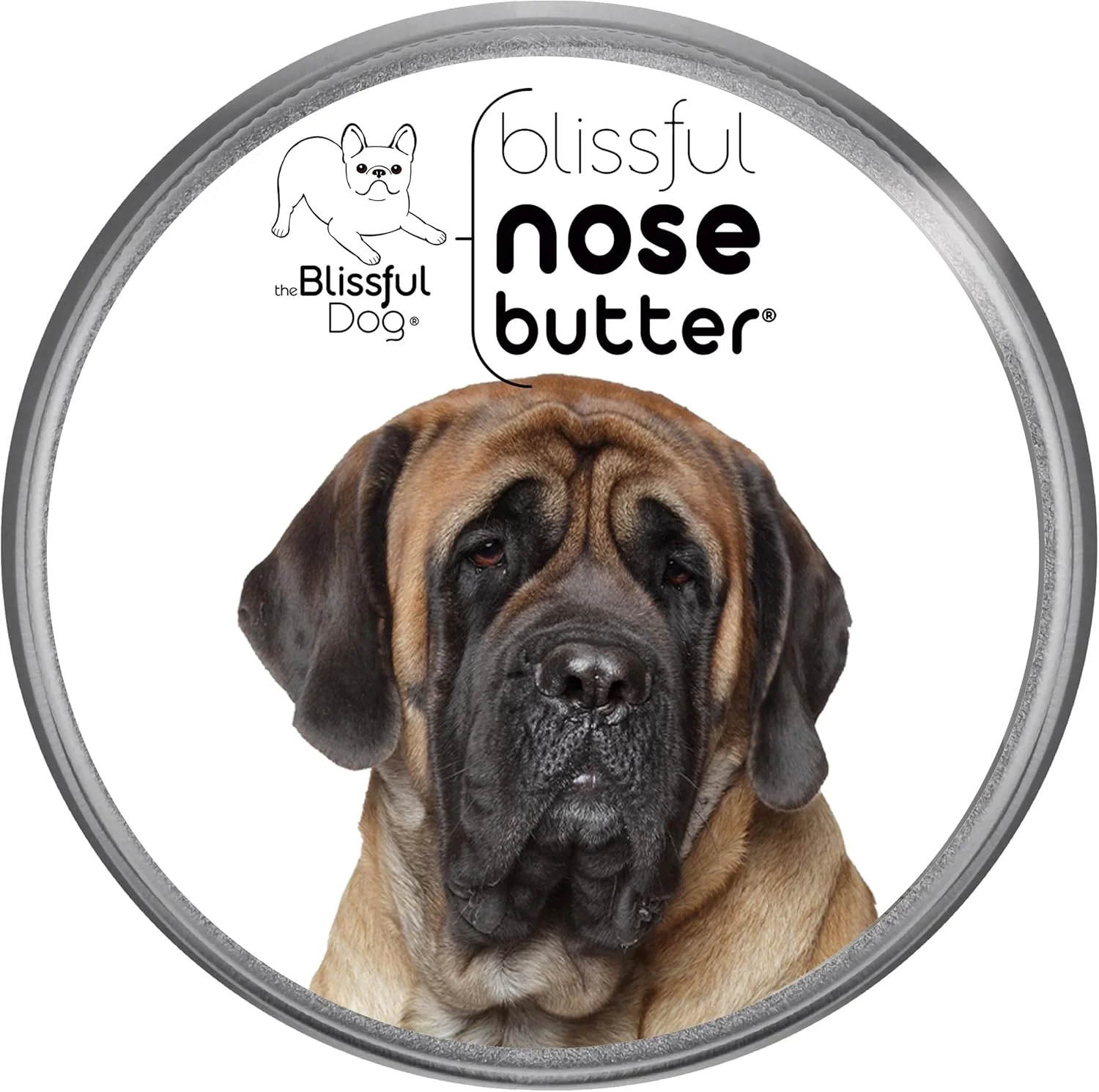 Recyclable The Blissful Dog Mastiff Nose Butter for Dry Cracked Skin Lick-Safe Dog Nose Balm with Moisturizing Shea Butter Almond Olive and Essential Oils Pet Supplies Uncented 1 oz. Healthy
