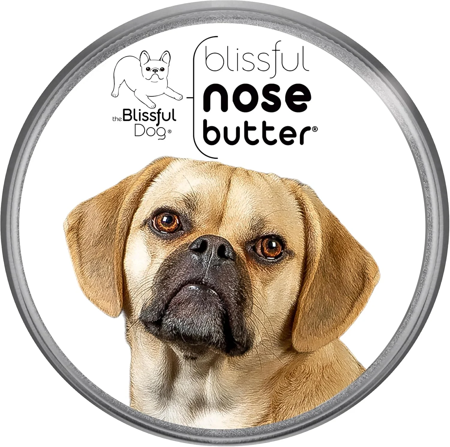 Stylish The Blissful Dog Puggle Nose Butter for Dry Cracked Skin Lick-Safe Dog Nose Balm with Moisturizing Shea Butter Almond Olive and Essential Oils Pet Supplies Uncented 1 oz. Trendy
