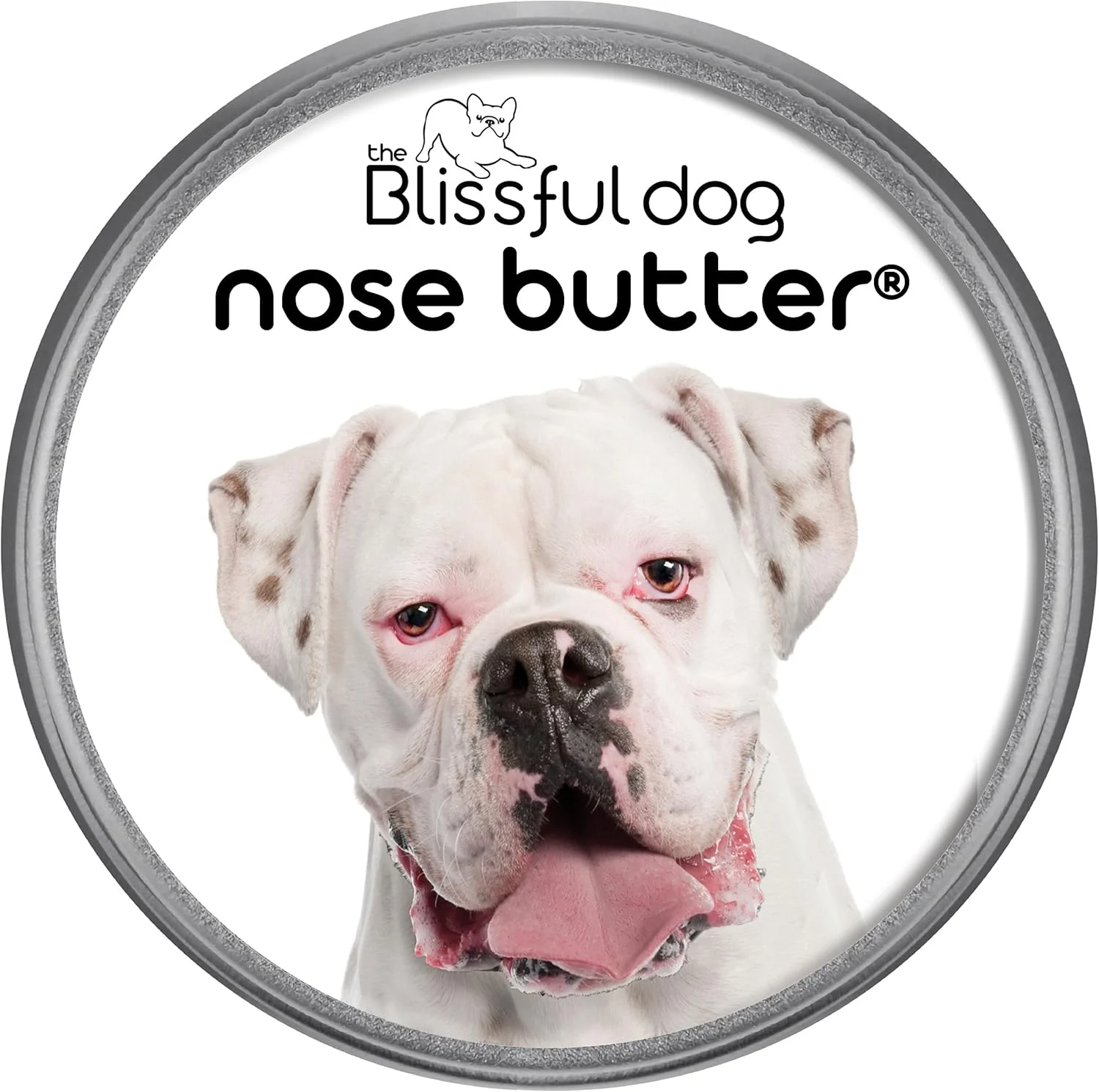 Certified The Blissful Dog White Boxer Nose Butter for Dry Cracked Skin Lick-Safe Dog Nose Balm with Moisturizing Shea Butter Almond Olive and Essential Oils Pet Supplies Uncented 8 oz. Smart