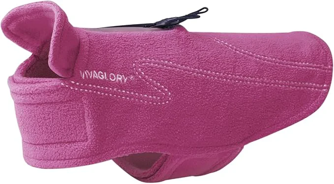 Superior VIVAGLORY Dog Fleece Coat Warm Jacket with Hook and Loop Fastener Easy to Take on and Off Winter Vest Sweater for Small Medium Large Dogs Puppy Windproof Clothes for Cold Weather Fuchsia MAbout ThisOverview Specialty