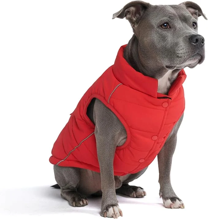 Professional Spark Paws Dog Winter Jacket Water-Resistant Coat Warm Reflective Windproof Fleece-Interior for Medium and Large Dogs - Red - 3XLAbout ThisOverview Exceptional