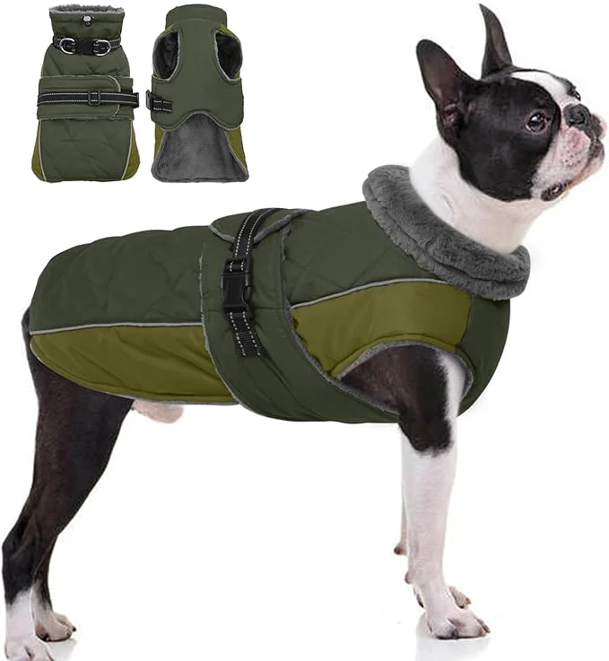 Crafted QBLEEV Warm Dog Jacket - Reflective Adjustable Winter Coat with Turtleneck for Cold Weather Waterproof Fleece Snowsuit for Small Medium Large DogsAbout ThisOverview Healthy
