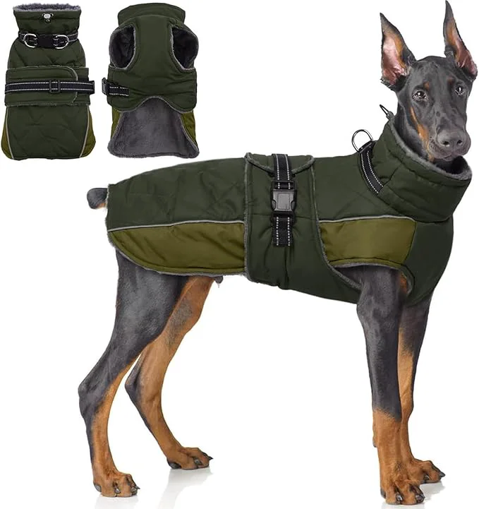 First-Class QBLEEV Warm Dog Jacket - Reflective Adjustable Winter Coat with Turtleneck for Cold Weather Waterproof Fleece Snowsuit for Small Medium Large DogsAbout ThisOverview Top-Quality