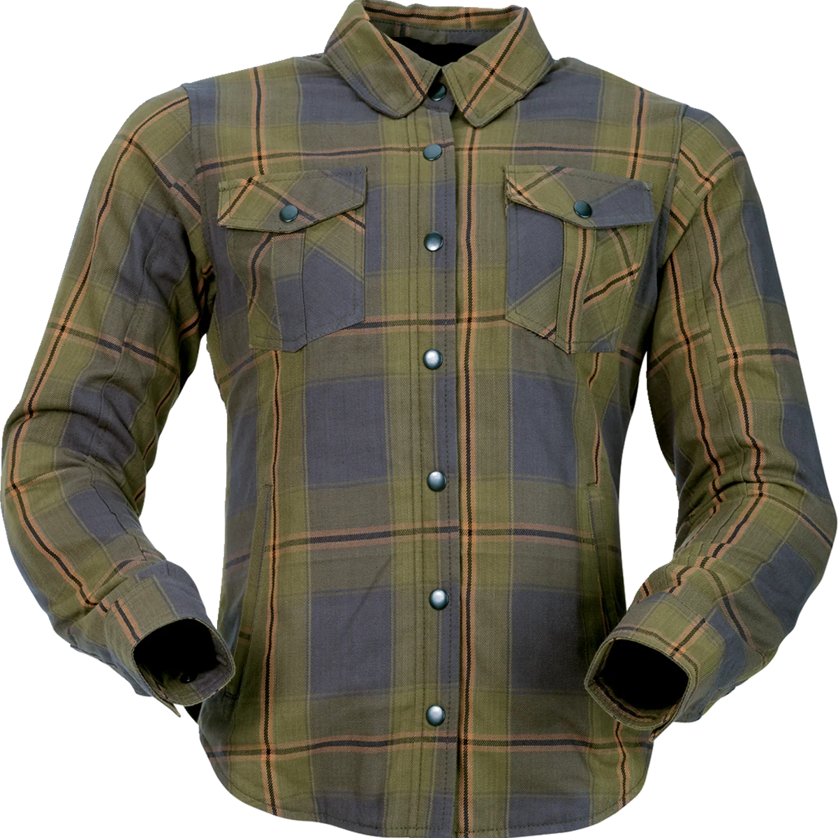 Smooth Z1R Women's Flannel Shirt - Olive - 2W 3041-0690 Luxury