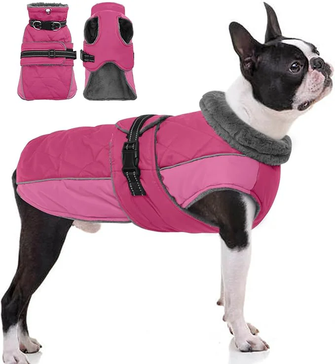 Quality QBLEEV Warm Dog Jacket - Reflective Adjustable Winter Coat with Turtleneck for Cold Weather Waterproof Fleece Snowsuit for Small Medium Large DogsAbout ThisOverview Exceptional