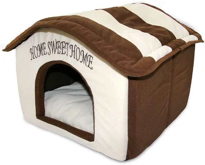 Comfortable Pet Supplies Dog House Bed Crate Mat Tent Indoor Round Soft Plush High-Quality