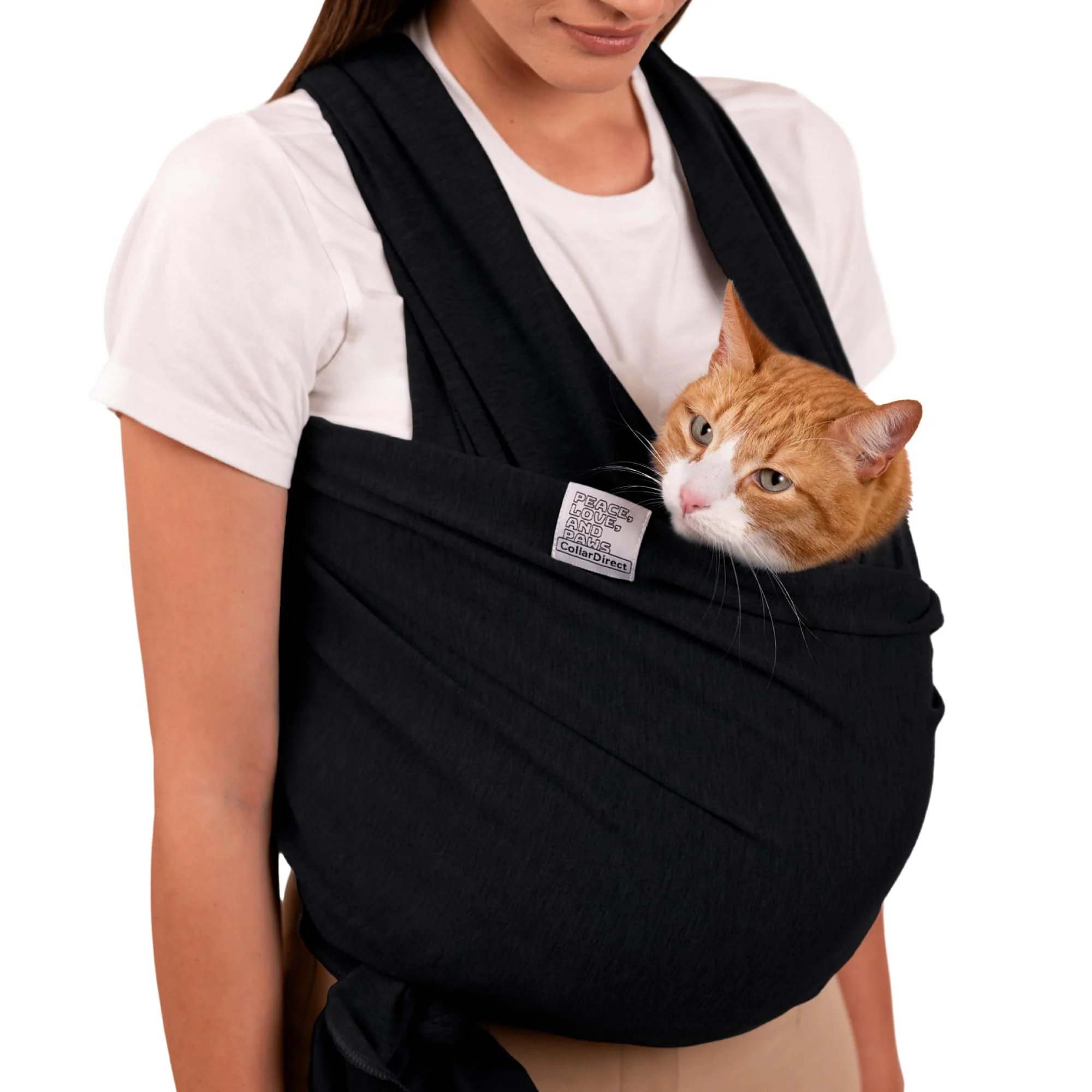 Trusted CollarDirect Dog Sling Carrier for Small Dogs Hands- Pet Sling Cat Sling Gray Black Blue Green Pink Yellow Natural