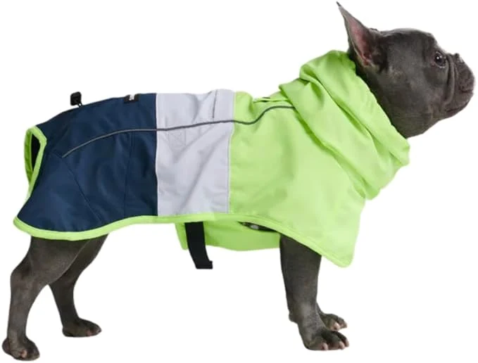 User-Friendly Spark Paws Dog Raincoat Waterproof Windproof Rain Jacket for Small Medium Large Extra Large Dogs Reflective Breathable Full-Body Coverage Dry Suit - Neon White Navy Blue XLAbout ThisOverview Lightweight