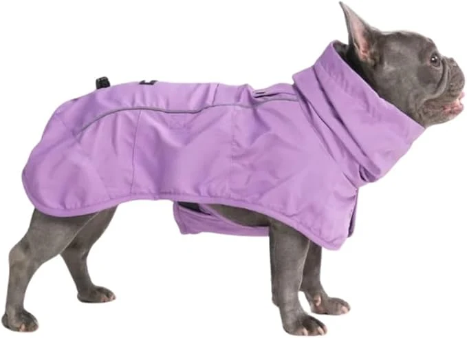 Elite Spark Paws Dog Raincoat Waterproof Windproof Rain Jacket for Small Medium Large Extra Large Dogs Reflective Breathable Full-Body Coverage Dry Suit - Purple - XLAbout ThisOverview Eco-Friendly