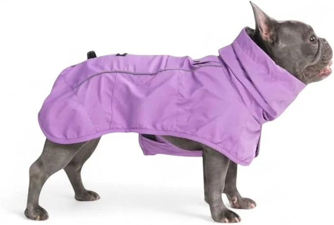 Proven Spark Paws Dog Raincoat Waterproof Windproof Rain Jacket for Small Medium Large Extra Large Dogs Reflective Breathable Full-Body Coverage Dry Suit - Purple - LAbout ThisOverview Top-Quality