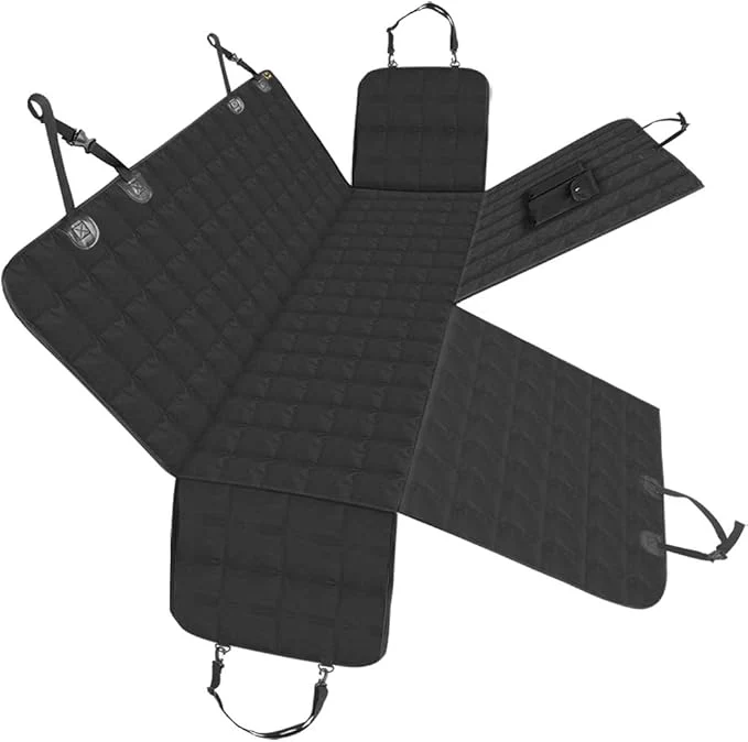 Contemporary Dog Car Seat Covers Hammock for Cars Trucks SUV - Waterproof Pet Car Seat Protector for Backseats More Durable Zippered Side Flaps Ensure Dog Travel Safety Black RegularAbout ThisOverview High-End