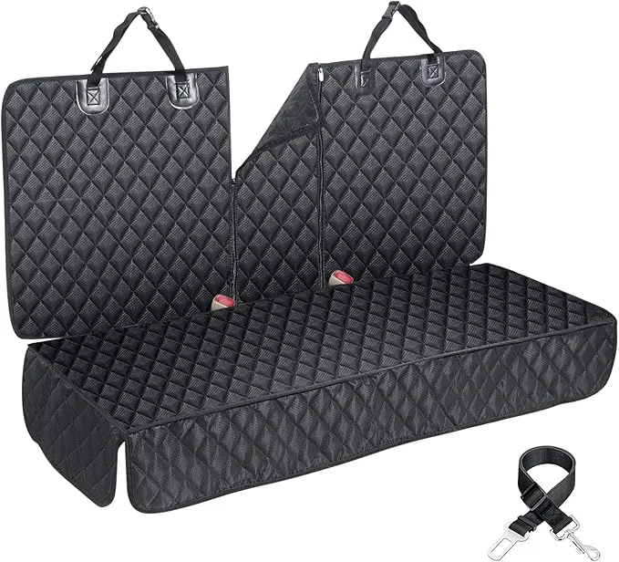 Durable Dog Car Seat Cover for Back Seat Cover for Kids ISOFIX Car Seat Protector for Dogs Nonslip Water Proof Universal Fit Dog Car Seat Cover for Truck SUV Large Black About ThisOverview High-Quality