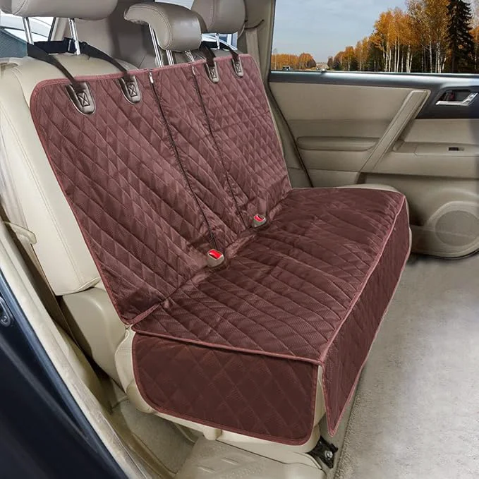 Smart Dog Car Seat Cover for Back Seat Cover for Kids Non Stick Fur Rear Seat Protector for Pet Nonslip Waterproof Universal Fit Interior Backseat Covers for Auto Van SUV Large Coffee Brown About ThisOverview Prestigious