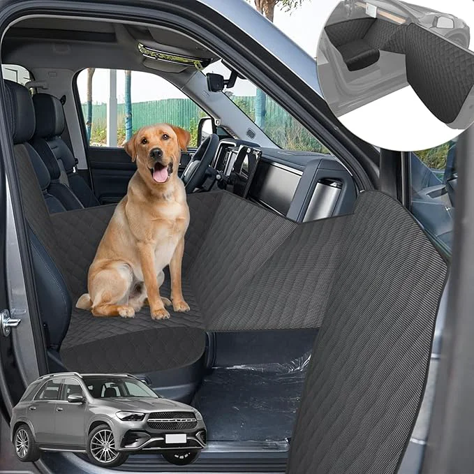 Consistent RUIANTE Dog Car Seat Pet Front Seat Cover Pets Travel Safety Seats Booster Seat Dogs Fronts Seats Cover with Car Door Side Panel Hard Borad Universal for Cars Sedans SU Black About ThisOverview Fine Crafted