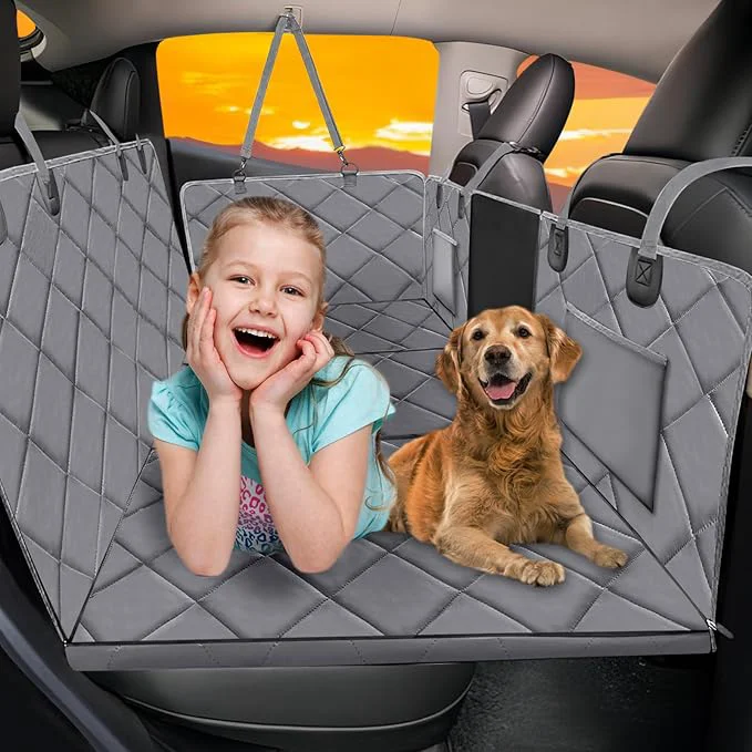Carefully Designed Back Seat Extender for Dogs-Large Space Dog Car Seat Cover Hard Bottom Holds 420lb Sturdy Backseat Extender for Dogs Upgraded Material Waterproof Dog Hammock for Car SUV TruckAbout ThisOverview High-Performance