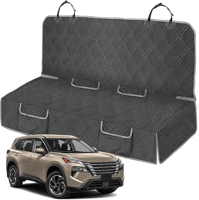 Versatile Dog Car Seat Cover Compatible with Nissan Rogue 2014-2025 Waterproof Pet Bench Seat Cover for Back Seat 600D Heavy Duty Scratch Proof Nonslip Truck Seat Covers for DogsAbout ThisOverview Powerful
