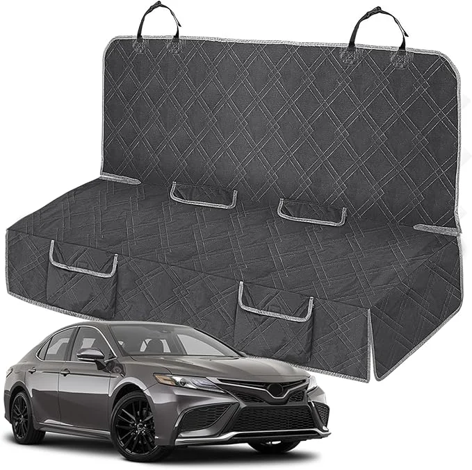 Smart Dog Car Seat Cover Compatible with Toyota Camry 2012-2025 Waterproof Pet Bench Seat Cover for Back Seat 600D Heavy Duty Scratch Proof Nonslip Truck Seat Covers for DogsAbout ThisOverview Premium Material