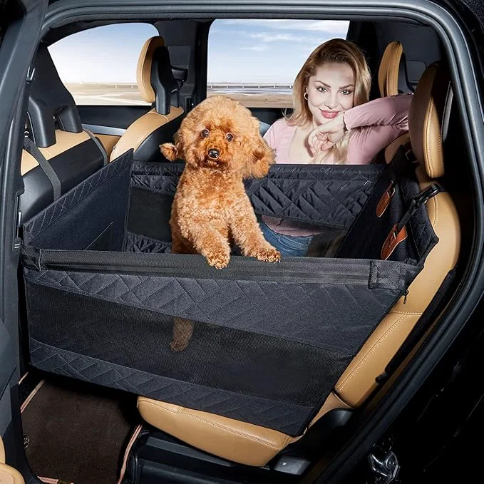 Certified Medium Dog Car Seat Back Seat Extender for Dogs Waterproof Large Dog Seat Cover for Backseat Pet Bed for Car Hammock Black-s About ThisOverview Safe