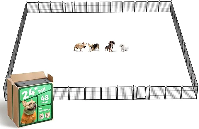 World-Class FXW Rollick Unleashed Dog Playpen for Indoor Yard RV Camping 24 inch 48 Panels for Small and Puppy Dogs Black│PatentedAbout ThisOverview Next-Generation