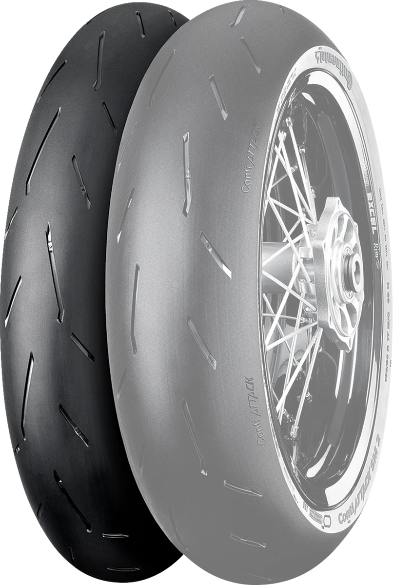 Premium Material CONTINENTAL Tire - ContiAttack SM 2 - Front - 110 70R17 - 54H 02447730000 High-Performance