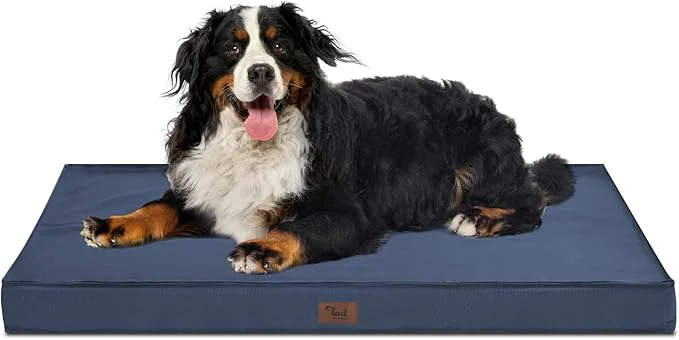 Advanced Outdoor XXL Dog Bed Waterproof Dog Bed for Extra Large Dogs Orthopedic Egg Crate Foam Pet Bed with Washable Removable Oxford Cooling Cover 47x29 Inch NavyAbout ThisOverview Specialty