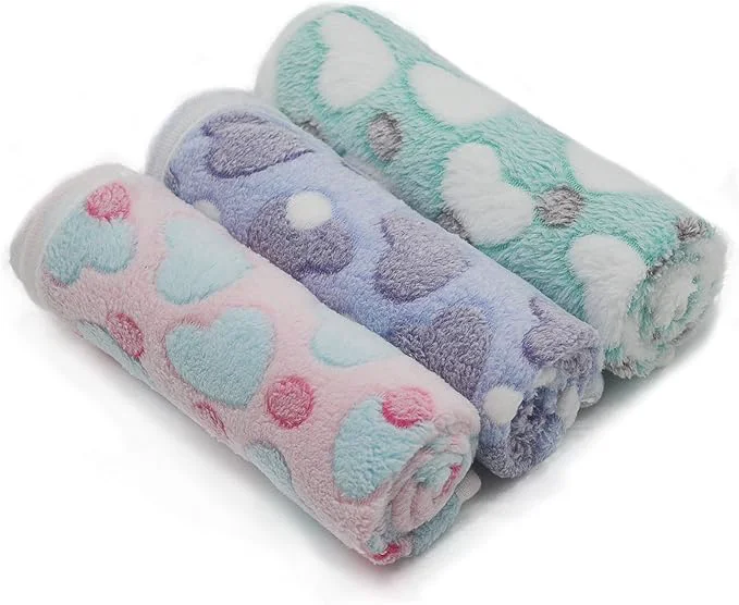 Crafted 1 Pack 3 Puppy Blankets Super Soft Warm Sleep Mat Love Print Blanket Fluffy Fleece Pet Blanket Flannel Throw Dog Blankets for Small Dogs Puppy Dogs Fluffy Cats Mix Love-Large 40 x30 About ThisOverview Healthy
