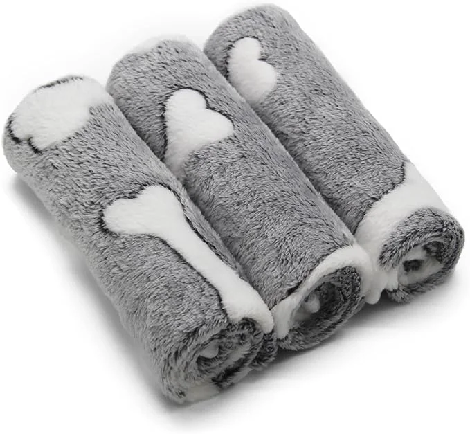 Clean 1 Pack 3 Puppy Blankets Super Soft Warm Sleep Mat Grey Cute Print Blanket Fluffy Fleece Pet Blanket Flannel Throw Dog Blankets for Small Dogs Puppy Dogs Fluffy Cats Bone-Small 23 x15 About ThisOverview Comfortable