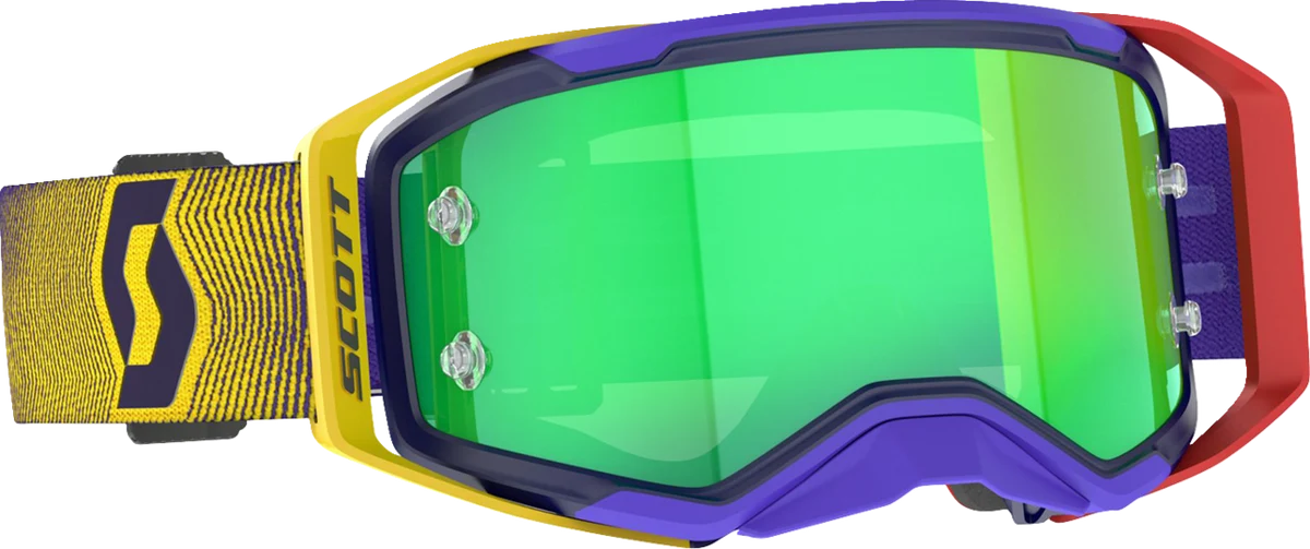 Long-Lasting SCOTT Prospect 2.0 Goggle - Red Yellow - Green Chrome 421471-1648279 Lightweight